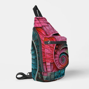 Dubman Designs: Fibonacci Mosaic Spiral Sling Bag