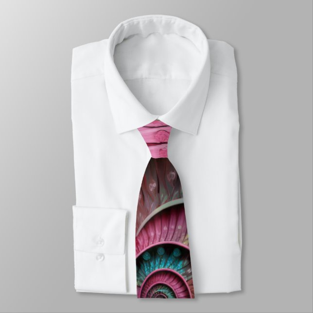 Dubman Designs: Fibonacci Mosaic Spiral Tie (Tied)