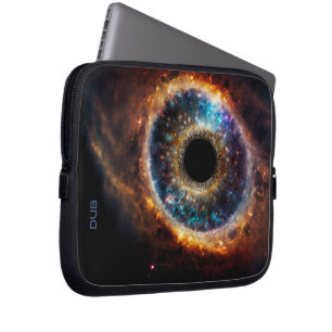 Dubman Designs: Universal Eye, Celestial Galaxy Laptop Sleeve