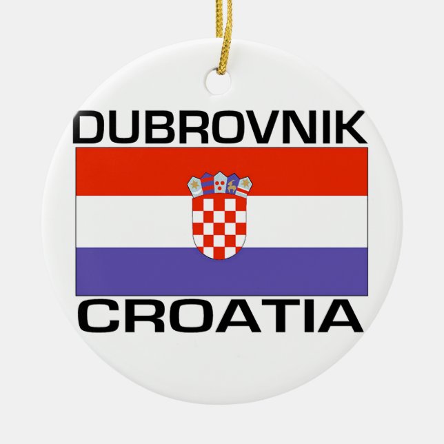 Dubrovnik Ceramic Tree Decoration (Front)