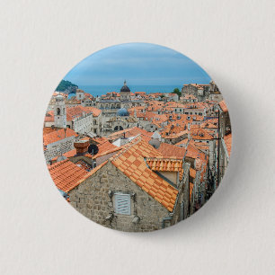 Dubrovnik city center 6 cm round badge
