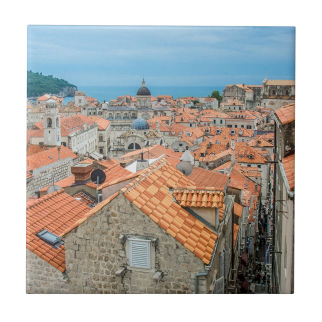 Dubrovnik city center ceramic tile (Front)