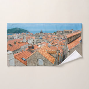Dubrovnik city center hand towel