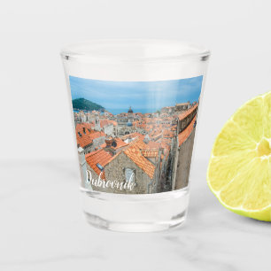 Dubrovnik city center shot glass