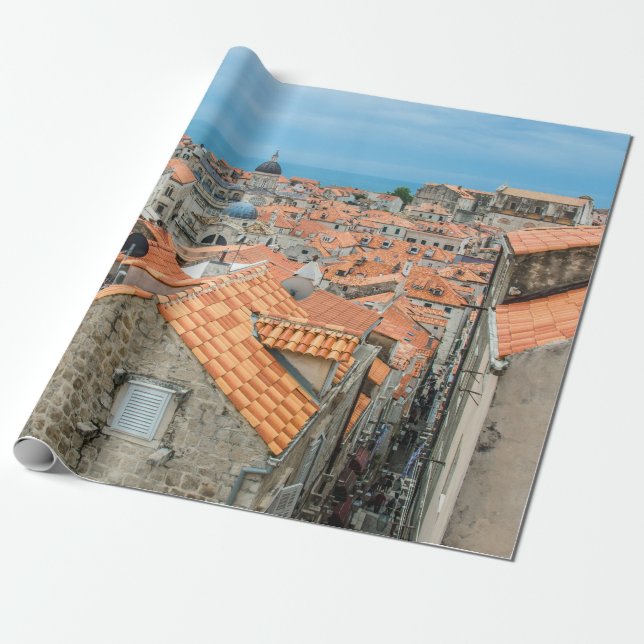 Dubrovnik city center wrapping paper (Unrolled)