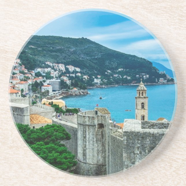 Dubrovnik city wall coaster (Front)