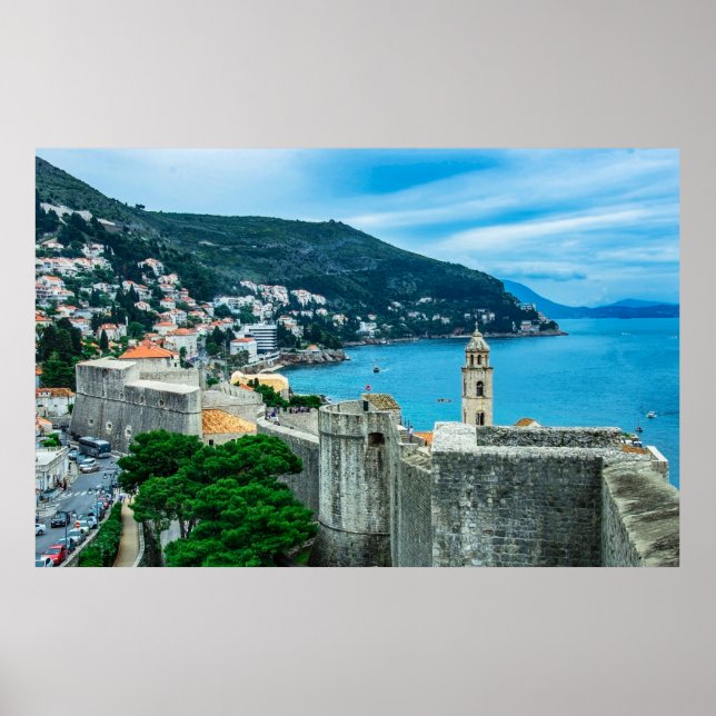 Dubrovnik city wall poster (Front)