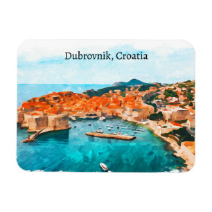 Dubrovnik Croatia Adria Coast Panorama View Magnet