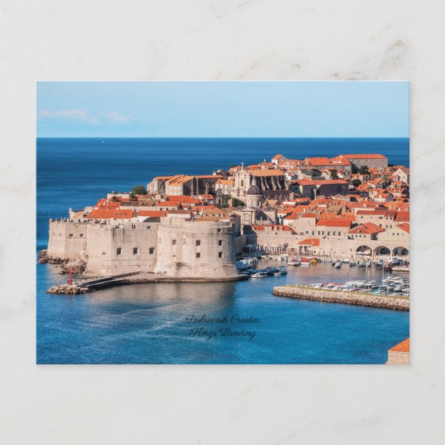 Dubrovnik Croatia, Kings Landing, Postcard (Front)