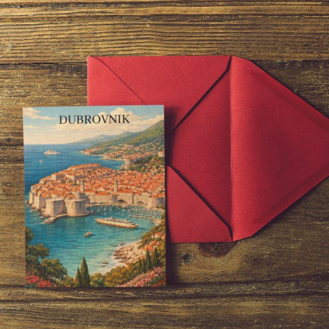 Dubrovnik, Croatia – Pearl of the Adriatic Travel Postcard (Dubrovnik, Croatia – Pearl of the Adriatic Travel Postcard)