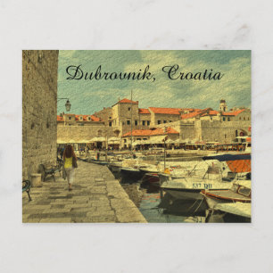 Dubrovnik Croatia port Postcard