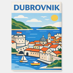Dubrovnik Croatia Travel Postcard Magnet