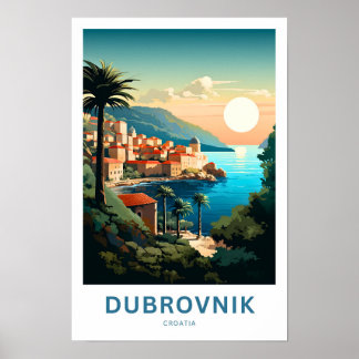 Dubrovnik Croatia Travel Print