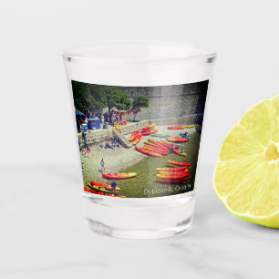 Dubrovnik Croatia West Wall Holiday Souvenir Shot Glass