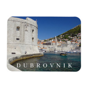 Dubrovnik fortress view fridge magnet