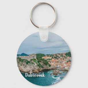 Dubrovnik harbor and city center key ring