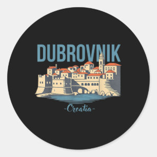Dubrovnik Hrvatska Dubrovnik Trip Croatia Summer Classic Round Sticker