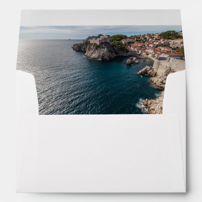 Dubrovnik Invitation Envelope with Return Address (Back (Bottom))
