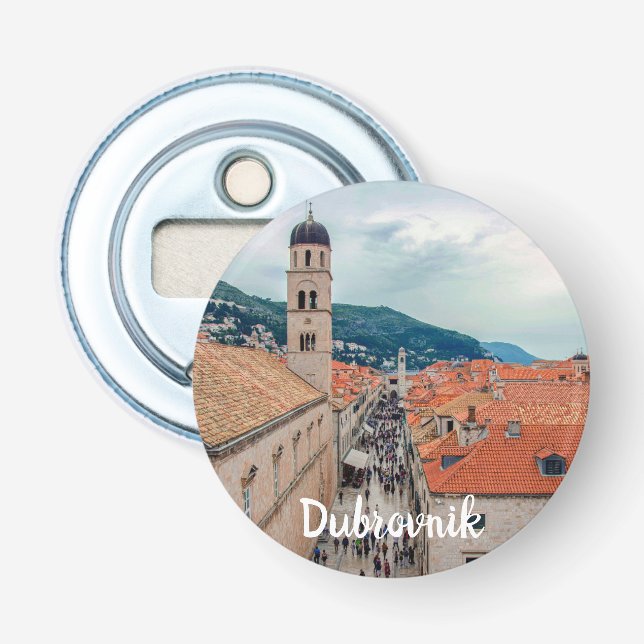 Dubrovnik main street, Croatia Bottle Opener (Front)