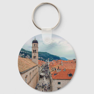 Dubrovnik main street, Croatia Key Ring