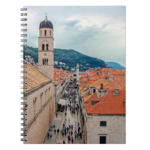 Dubrovnik main street, Croatia Notebook