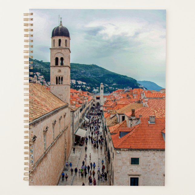 Dubrovnik main street, Croatia Planner (Front)