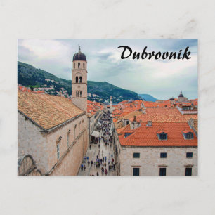 Dubrovnik main street, Croatia Postcard