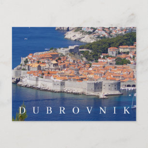 Dubrovnik panoramic view postcard