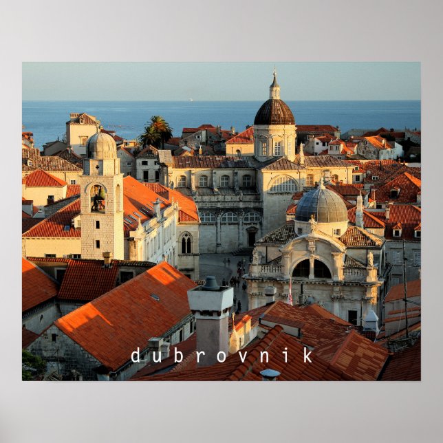 Dubrovnik Sunset Poster (Front)