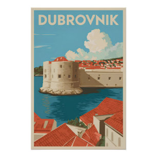 Dubrovnik vintage poster