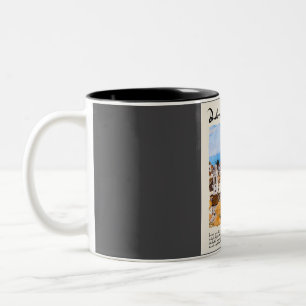 Dubrovnik Vintage Watercolour Travel Two-Tone Coffee Mug