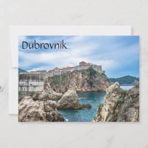 Dubrovnik walls view from sea
