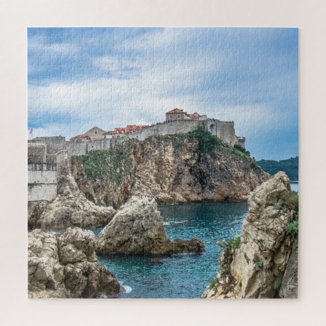 Dubrovnik walls view from sea jigsaw puzzle (Vertical)