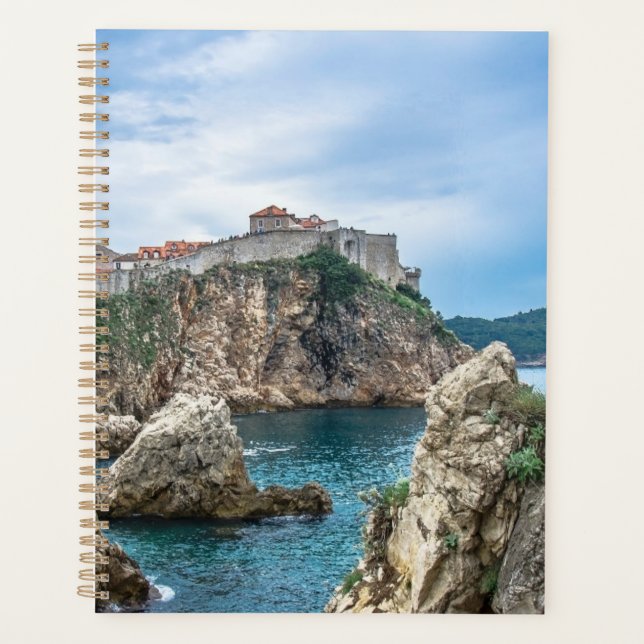 Dubrovnik walls view from sea planner (Front)