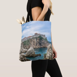 Dubrovnik walls view from sea tote bag