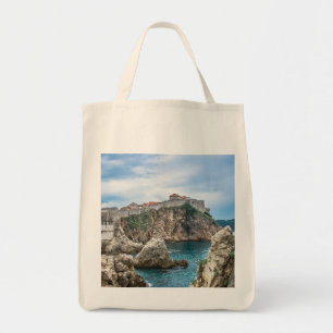 Dubrovnik walls view from sea tote bag