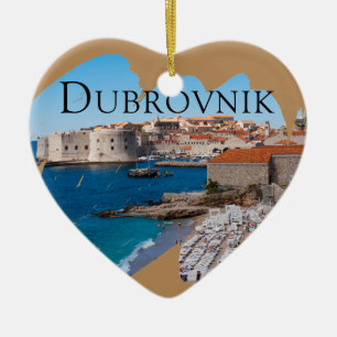 Dubrovnik with a View Ceramic Ornament