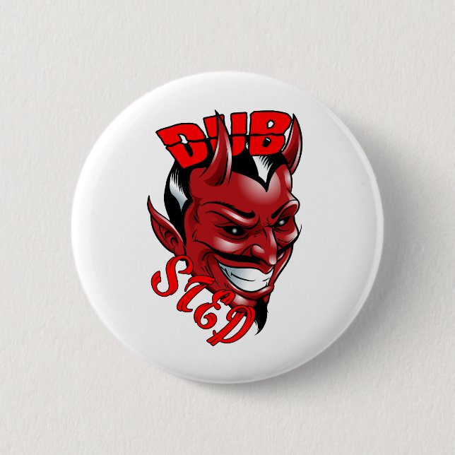 Dubstep Devil 6 Cm Round Badge (Front)