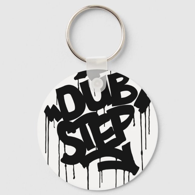 Dubstep FatCap Black Key Ring (Front)