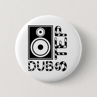 Dubstep Loudspeaker E 6 Cm Round Badge