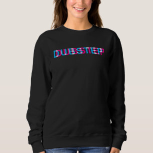 Dubstep Music Optical Illusion Glitch Trippy EDM R Sweatshirt