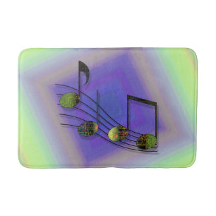 Dubstep Notes Bath Mat