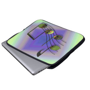 Dubstep Notes Laptop Sleeve
