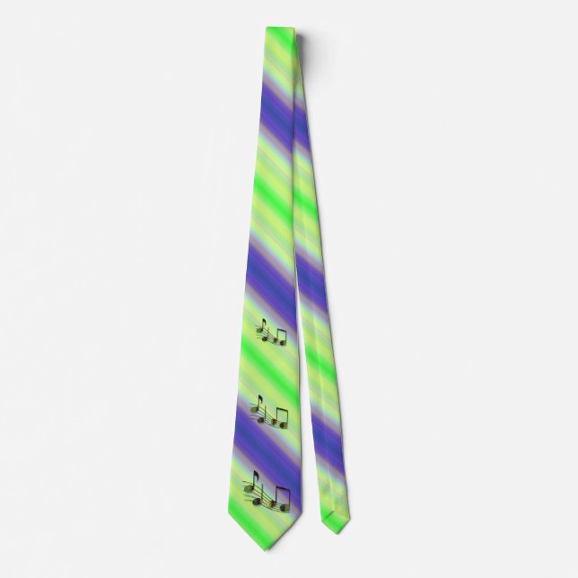 Dubstep Notes Men's Neck Tie (Front)