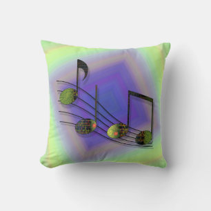 Dubstep Notes Pillow