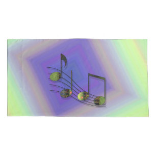Dubstep Notes Pillow Case