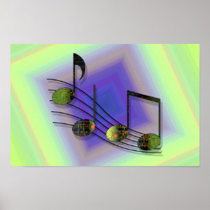 Dubstep Notes Poster