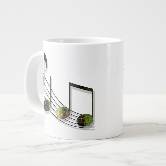 Dubstep Notes Speciality Mug (Front Left)