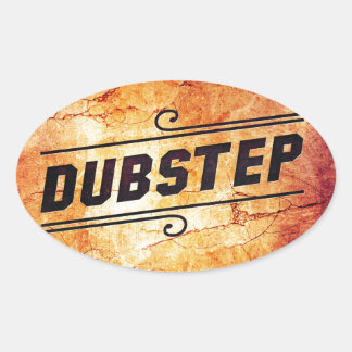Dubstep Oval Sticker