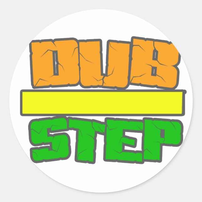 DUBSTEP Stylee Classic Round Sticker (Front)